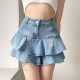 High Waist Denim Cake Skirts High Waist Denim Cake Skirts