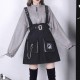 Punk Zipper Chain Pocket Sweatshirt Dress Punk Zipper Chain Pocket Sweatshirt Dress