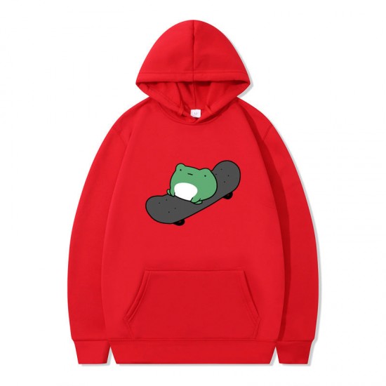Skateboarding Frog Sweater for Women Men Hoodie for Teens Couple's Clothes Skateboarding Frog Sweater for Women Men Hoodie for Teens Couple's Clothes