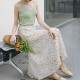 Womens Floral Print Chiffon High Waist Skirt Womens Floral Print Chiffon High Waist Skirt