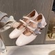Women's Patent Leather Rhinestone Flower Buckle Mary Janes Shoes Women's Patent Leather Rhinestone Flower Buckle Mary Janes Shoes