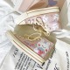 Womens Cute Pink Rabbit Print High Top Canvas Sneakers Womens Cute Pink Rabbit Print High Top Canvas Sneakers