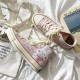 Womens Cute Pink Rabbit Print High Top Canvas Sneakers Womens Cute Pink Rabbit Print High Top Canvas Sneakers