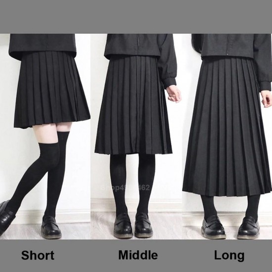 Pleated Elastic School Skirt Pleated Elastic School Skirt