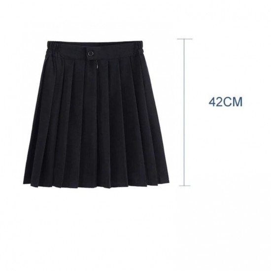 Pleated Elastic School Skirt Pleated Elastic School Skirt