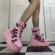 Womens Punk Lace-Up Platform Boots Womens Punk Lace-Up Platform Boots