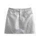 Silver Retro Short A-Line Metal Mini Skirts Silver Retro Short A-Line Metal Mini Skirts