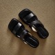 Women's Leather Summer Simple Mid Heeled Sandals Mule Women's Leather Summer Simple Mid Heeled Sandals Mule