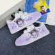Girls Kawaii Cartoon Kuromi Student Sneakers Kids Size with Velcro Fastener Girls Kawaii Cartoon Kuromi Student Sneakers Kids Size with Velcro Fastener