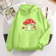 Women Cute Booyo Mushroom Frog Hoodie for Teen Girls Women Cute Booyo Mushroom Frog Hoodie for Teen Girls