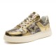 Metal Luster Couple Low-Top Skateboard Sneakers Women Men Metal Luster Couple Low-Top Skateboard Sneakers Women Men