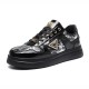 Metal Luster Couple Low-Top Skateboard Sneakers Women Men Metal Luster Couple Low-Top Skateboard Sneakers Women Men