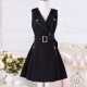 Women's Black Zipper Slim Dress Student Clothing Women's Black Zipper Slim Dress Student Clothing