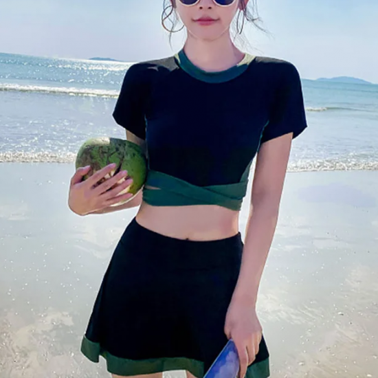 High Waist Colorblock Swimwear High Waist Colorblock Swimwear