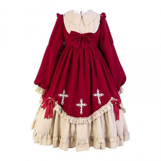 Cross Bow Ruffle Sweet Lolita Dress Cross Bow Ruffle Sweet Lolita Dress