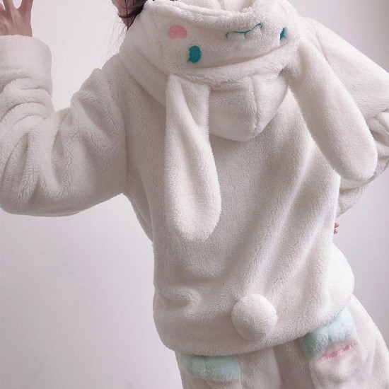 Puppy Ears Bow Plush Pajama Set Puppy Ears Bow Plush Pajama Set