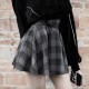 High Waist Plaid Lace Up Skirt High Waist Plaid Lace Up Skirt