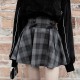High Waist Plaid Lace Up Skirt High Waist Plaid Lace Up Skirt