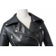 Women's Faux Leather Textured Short Moto Jacket Zip-up PU Biker Coat Women's Faux Leather Textured Short Moto Jacket Zip-up PU Biker Coat
