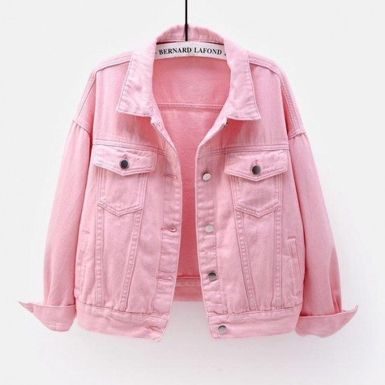 Pink Denim Jacket Pink Denim Jacket