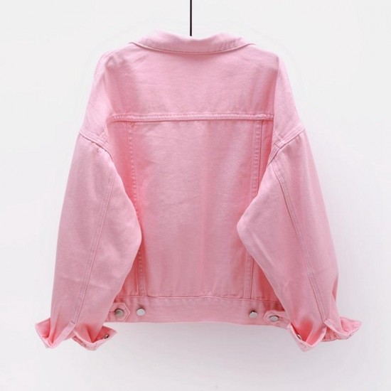 Pink Denim Jacket Pink Denim Jacket