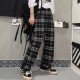 Women's Y2K Straight-Leg Plaid Pants Plus Size Women's Y2K Straight-Leg Plaid Pants Plus Size