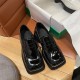 Square Toe Platform Y2K Loafers Square Toe Platform Y2K Loafers