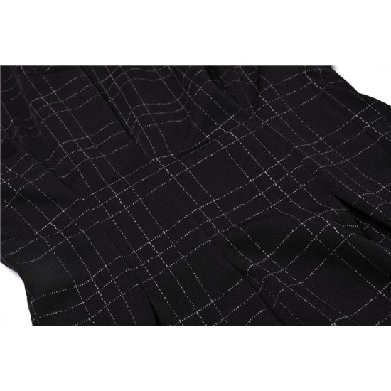 Retro Puff Sleeve Plaid Dress Retro Puff Sleeve Plaid Dress