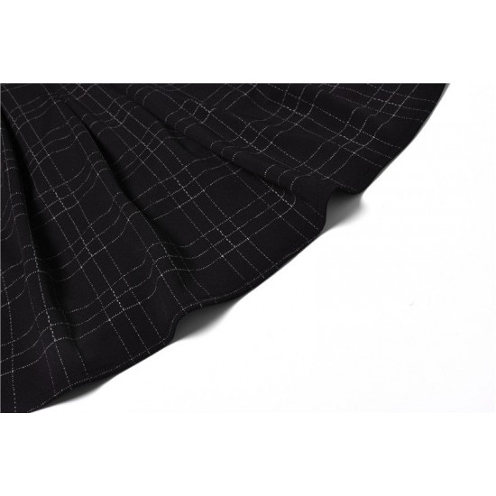 Retro Puff Sleeve Plaid Dress Retro Puff Sleeve Plaid Dress