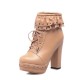 Sweet Elegant Thick Platform Heels Short Boots Sweet Elegant Thick Platform Heels Short Boots