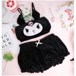 Japanese Kuromi Plush Underwear Suit