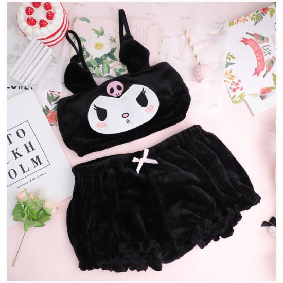 Japanese Kuromi Plush Underwear Suit Japanese Kuromi Plush Underwear Suit