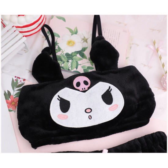 Japanese Kuromi Plush Underwear Suit Japanese Kuromi Plush Underwear Suit