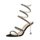 Women Thin High Heel Sandals Wrap Rhinestones Around Belt Women Thin High Heel Sandals Wrap Rhinestones Around Belt