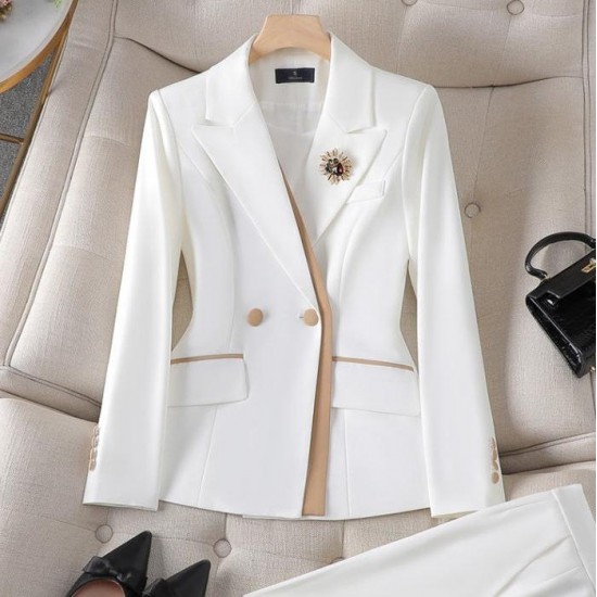Fall Waisted Blazer Korean Version Outfit Fall Waisted Blazer Korean Version Outfit
