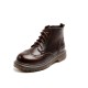 Womens Vintage Preppy style Round Toe Brogue Oxford Booties Womens Vintage Preppy style Round Toe Brogue Oxford Booties