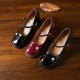 Women's Patent Leather Mary Jane Heels Pumps Shoes with Buckle Straps Women's Patent Leather Mary Jane Heels Pumps Shoes with Buckle Straps