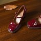 Women's Patent Leather Mary Jane Heels Pumps Shoes with Buckle Straps Women's Patent Leather Mary Jane Heels Pumps Shoes with Buckle Straps