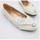 Fashionable & Elegant Plus-Size Women's Wedding Shoes - New Style High-Heel Bridal Shoes in White